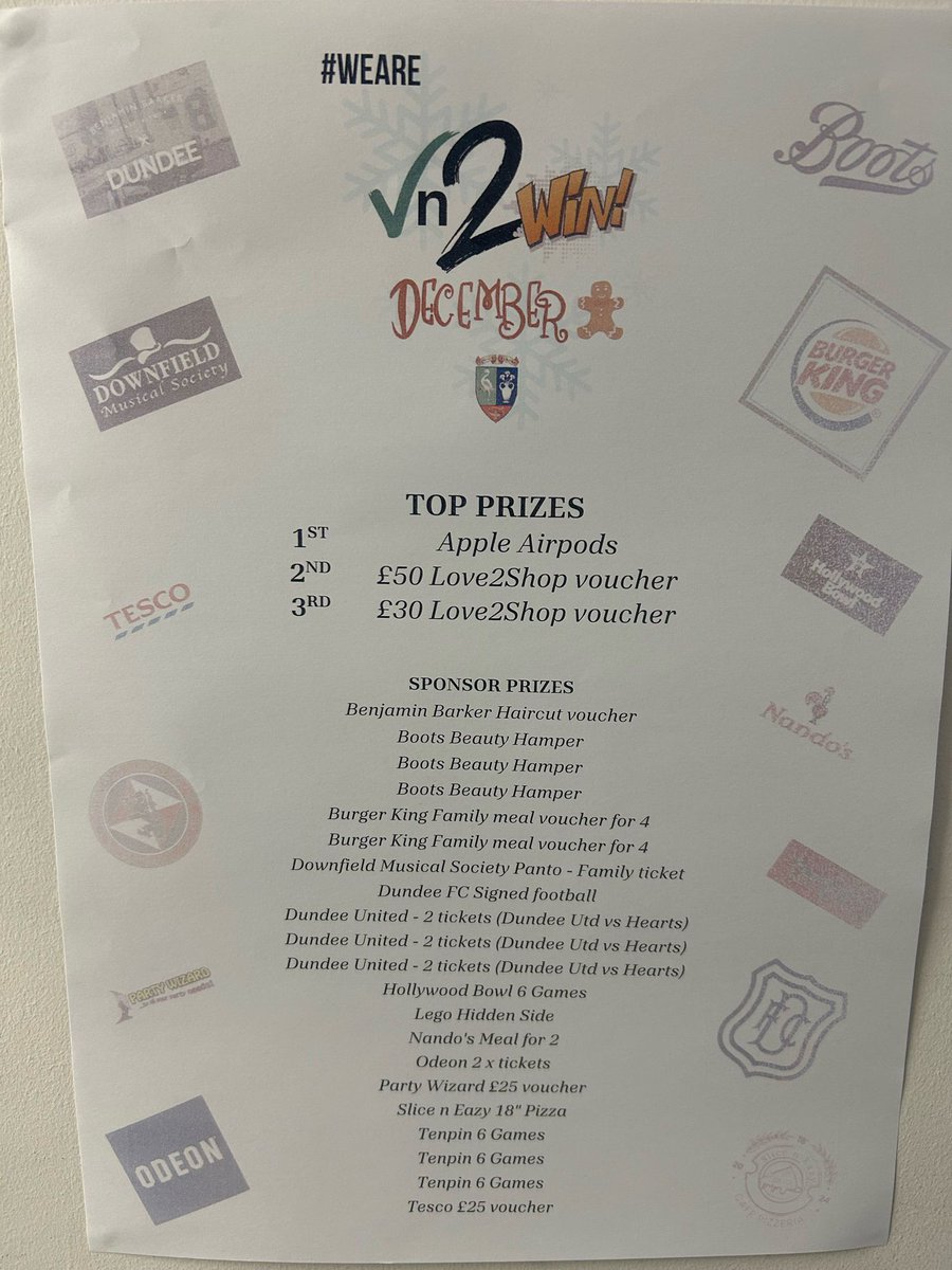 harrisacdundee's tweet image. 4.5 days of term left….. Are you one of the 799 young people still #In2Win?

Keep it going and be in Friday’s big draw!!

❤️💛💚💙

#AttendanceMatters 
#In2Win