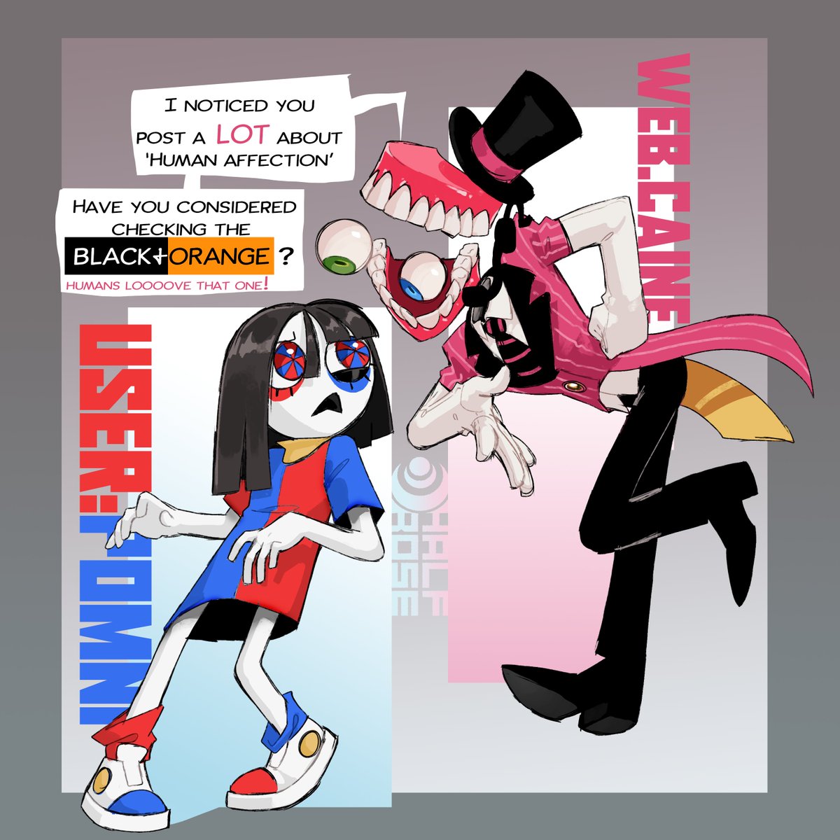 AI's ain't known for being good at understand human needs
#TADC #TheAmazingDigitalCircus #tadcpomni #tadccaine #Pomni #Caine