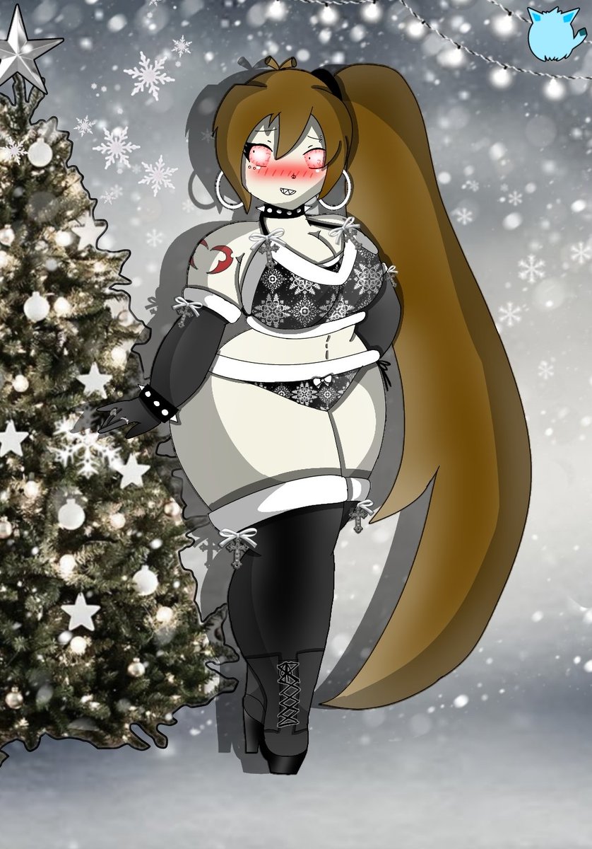OberitaRiki's tweet photo. Psycho Neru in Gothic Christmas Bikini 
:3 😈👙🖤🤍❄️🌟✨
.
#horrorvocaloid #psychoneru #gothicgirl #gothicbikini #christmasbikini #christmasoutfit #hoopsearrings #thickgirl #curvygirl #sexygirl #hotgirl #tracingart #fixingart #digitalart #thickart #humanoidart #fanart #artwork https://t.co/GfuaYVJtyi
