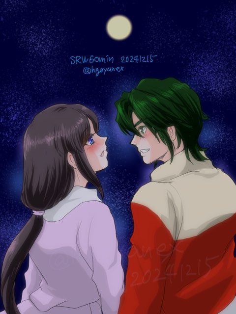 「自由」　
ガロードとティファ
管理人様、開催ありがとうございました。
 #スパロボ版お絵描き60分一本勝負