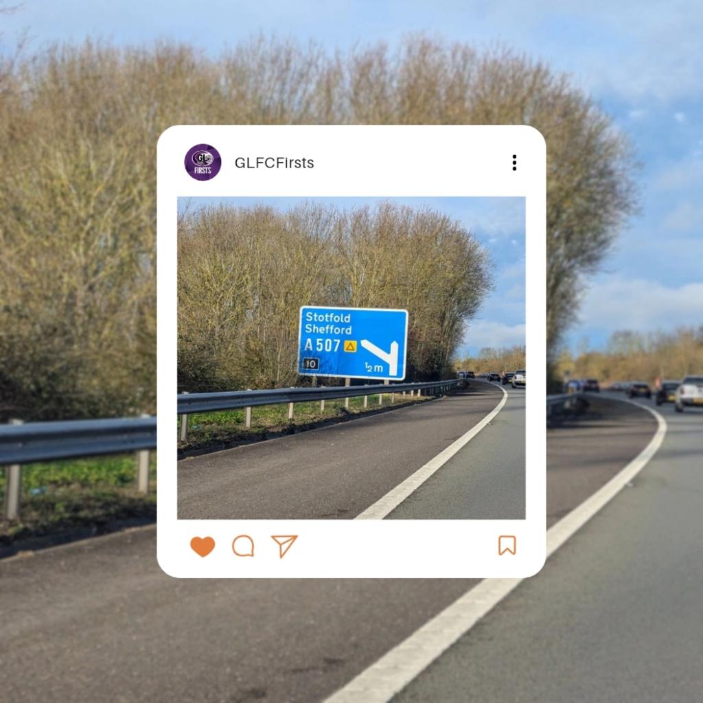 MATCHDAY! 🚘⚽💜

(Can you tell admin forgot Photoshop this week 🤣🤦‍♀️ Canva in car to the rescue!)

#GLFCFirsts | <a href="/GarstonLadiesFC/">Garston Ladies FC 💙</a>