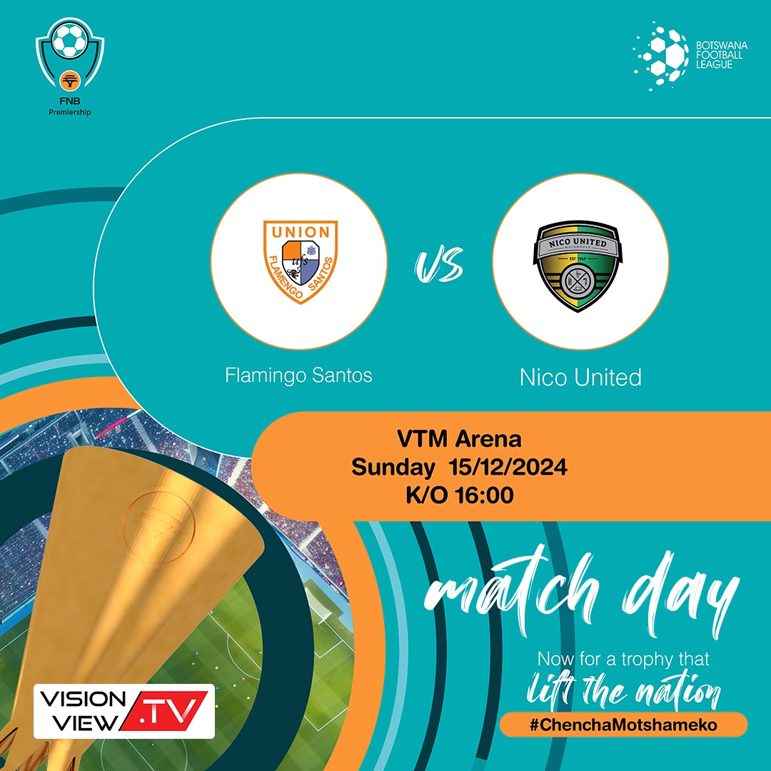 🔥 FNB Premiership Action! 🔥 
Flamingo Santos 🆚 Nico United 
📅 Today | 🕓 Kick-off: 4 PM 
🎥 Watch it LIVE on Vision View TV! 

#FNBPremiership #FlamingoSantos #NicoUnited #VisionViewTV #GameOn