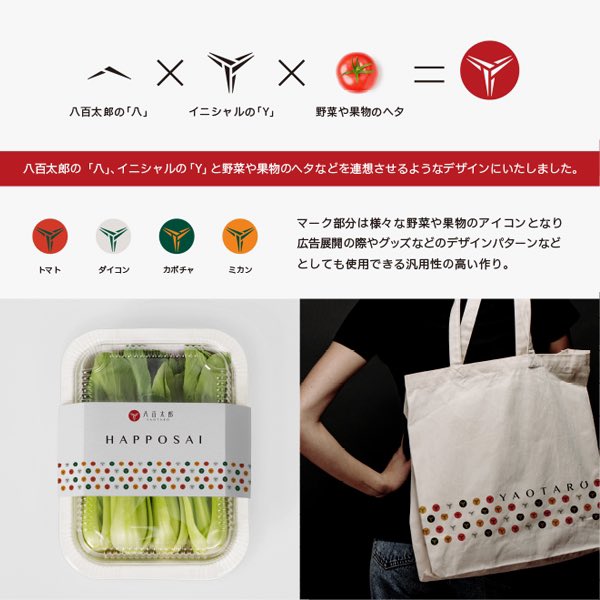 design_kenken's tweet image. Xのロゴデザインコミュニティで開催された第二回ケイズロゴコンペで最優秀賞をいただきました！

今回お題が高級志向の八百屋のロゴという事でかなり難しく一時は応募をあきらめかけましたが、たまたまスーパーの野菜売り場でトマトを見て今回のアイデアが浮かびました🍅

#ロゴデザイン
#logo design