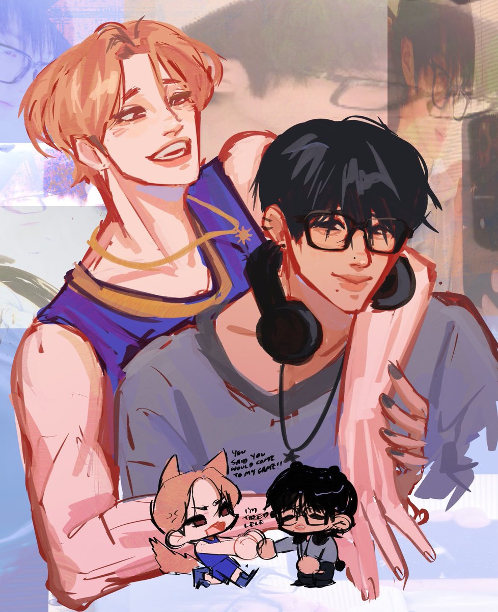 jsungderman's tweet photo. can a jock and an emo really be friends? #chenji #지천 https://t.co/q9obXbGtAw