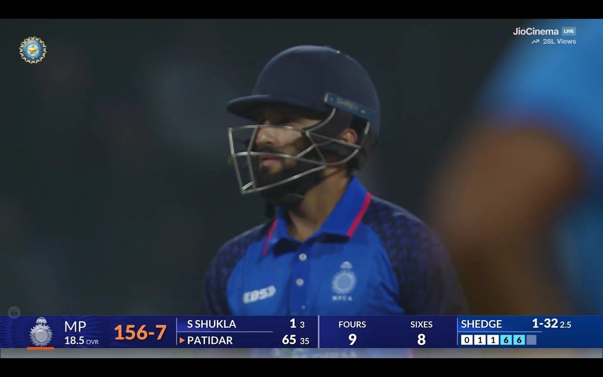 imPrasadMani's tweet photo. Brutal laced with elegance hitting from Rajat. 🔥👏 #RajatPatidar @RCBTweets
Deserves to be Indian T20I set-up.
#SMAT2025 #MumvsMP https://t.co/QLF2Fb8Xas