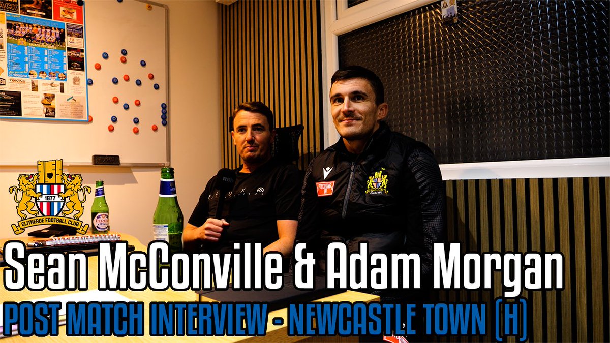 🎙️ Sean McConville and Adam Morgan give us their thoughts after a convincing 4-1 win at home to <a href="/NewcastleTownFC/">Newcastle Town FC</a> in their first game in charge! 

🔗 youtu.be/gfsjLdAgWdE?si…

#UTB | #ForwardTogether | #CFC 💙🏰