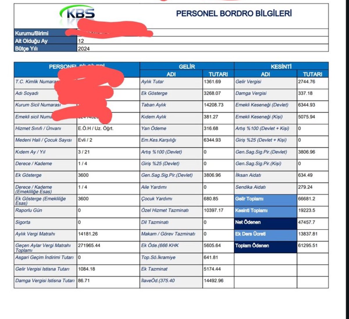 AtabeyAdam's tweet photo. 21 YILLIK BİR ÖĞRETMENİMİZİN BORDROSU VE SORUSU;

Sana bordromu gondereyim  21 yillik iki cocuk babasi ogretmenim, yuksek lisans mezunuyum, uzmanim 47 kusir maas aldim . 13000 ek ders aldim bu ay. Lakin ozel egitim ogretmeni oldugum icin maasim %25 fazla odenir. Ek dersi öğretmenler girdikleri ders kadar alir. Haftada 15 saat maas karsiligi aliriz ustune aldigim ders ucretimiz saat basina 108 civarı. 15 saat az bir calisma gibi gozukse de evde calisma kagidi hazirlariz, ders planlari hazirlariz, yazili kagitlari hazirlariz, kulup evraklari, toplantı evraklari hazirlariz. Simdi soruyorum sana ben bir sirkete 21 yilimi verip herhangi bir fakulte mezunu olsaydım o sirkette ortalama aylik 60000 in uzerinde para kazanmaz miydim?