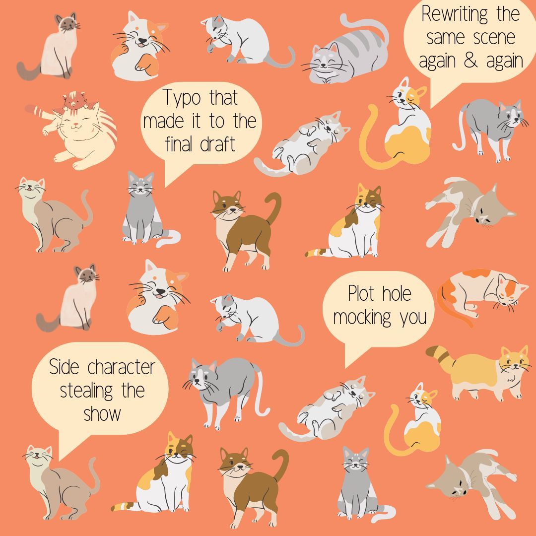 ARWAalberta's tweet photo. Sometimes, writing feels like herding cats. Sassy, sassy cats. 

#wwc #yyc #calgaryarts #yycarts #yycevents #yycartscene #YYCWriters #YYCWritingCommunity #yegwriters #writingcommunity #bookstagram #indieauthors https://t.co/UMseISpxIT
