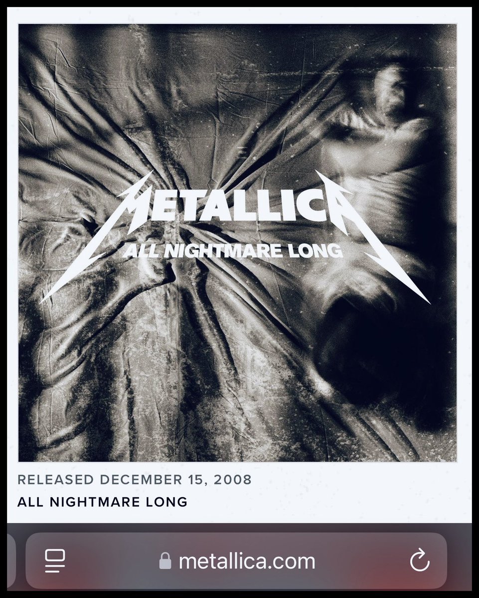 OnThisDay - December 15th 2008 The mighty Metallica release single
