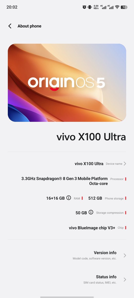 HN_Julis's tweet photo. used Vivo X100 Ultra for a month, I think it can be a good replacement for iPhone.

- Best smartphone camera 4-season AI.
- Good battery life, smooth OS.
- Support Android Auto.

@Vivo_India why dont u update that AI for Funtouch OS? It'll be great for global user 😃 https://t.co/Ws7ZIRnL7c