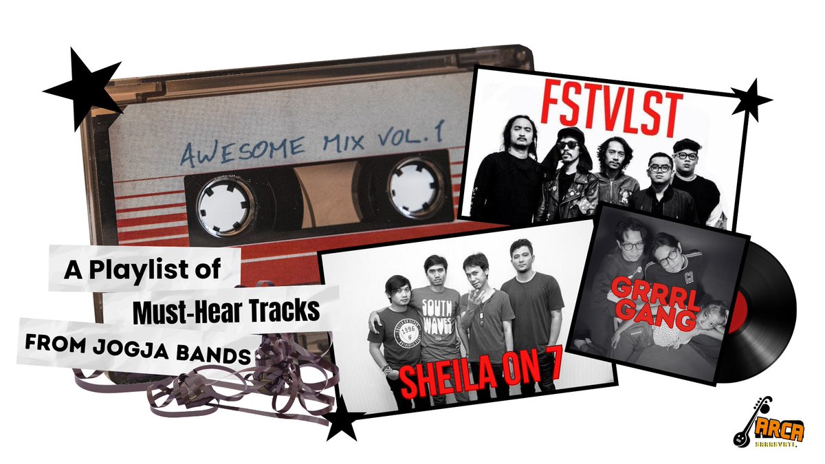 ❛❛A playlist of must-hear tracks 
from Jogja Bands❞

─ a thread from arsav 
★ episode : music
#sobatarsav #arcasarasvati #MusikJogja #IndiePop #Yogyakarta #MusisiLokal