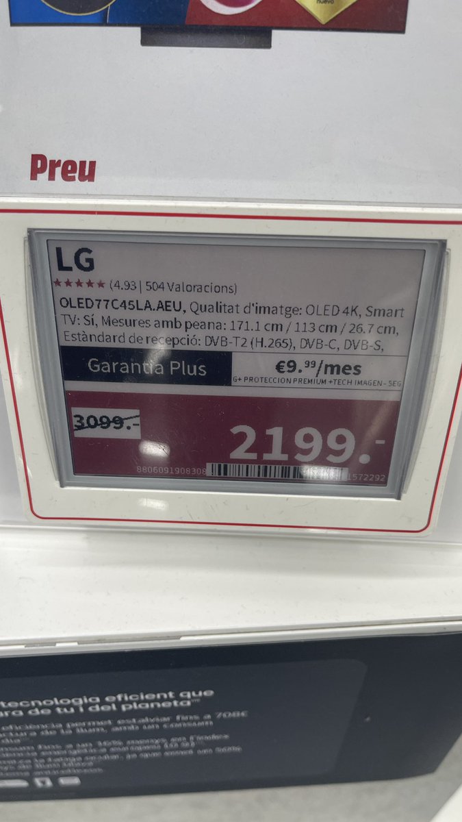 maprats's tweet photo. Una vergonya i una decepció TOTAL com a client de @MediaMarkt_es a Barcelona - Plaça Catalunya. Ni 24h han passat!!! Ahir un preu… avui un altre!!! Brutal!!! I em van dir que mantenien el preu fins dilluns!!! https://t.co/C6cyJc7OVB