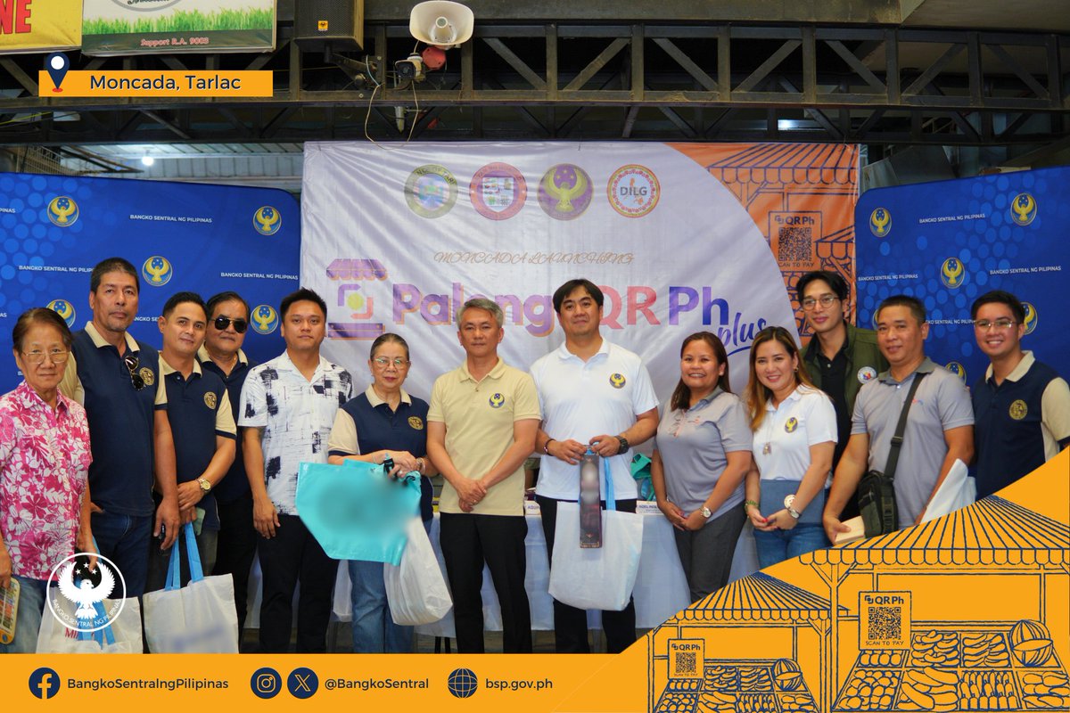 BangkoSentral's tweet image. #LetsGetDigitALL: Moncada, Tarlac Launches Paleng-QR Ph Plus

Full story on: bsp.gov.ph/SitePages/Medi…