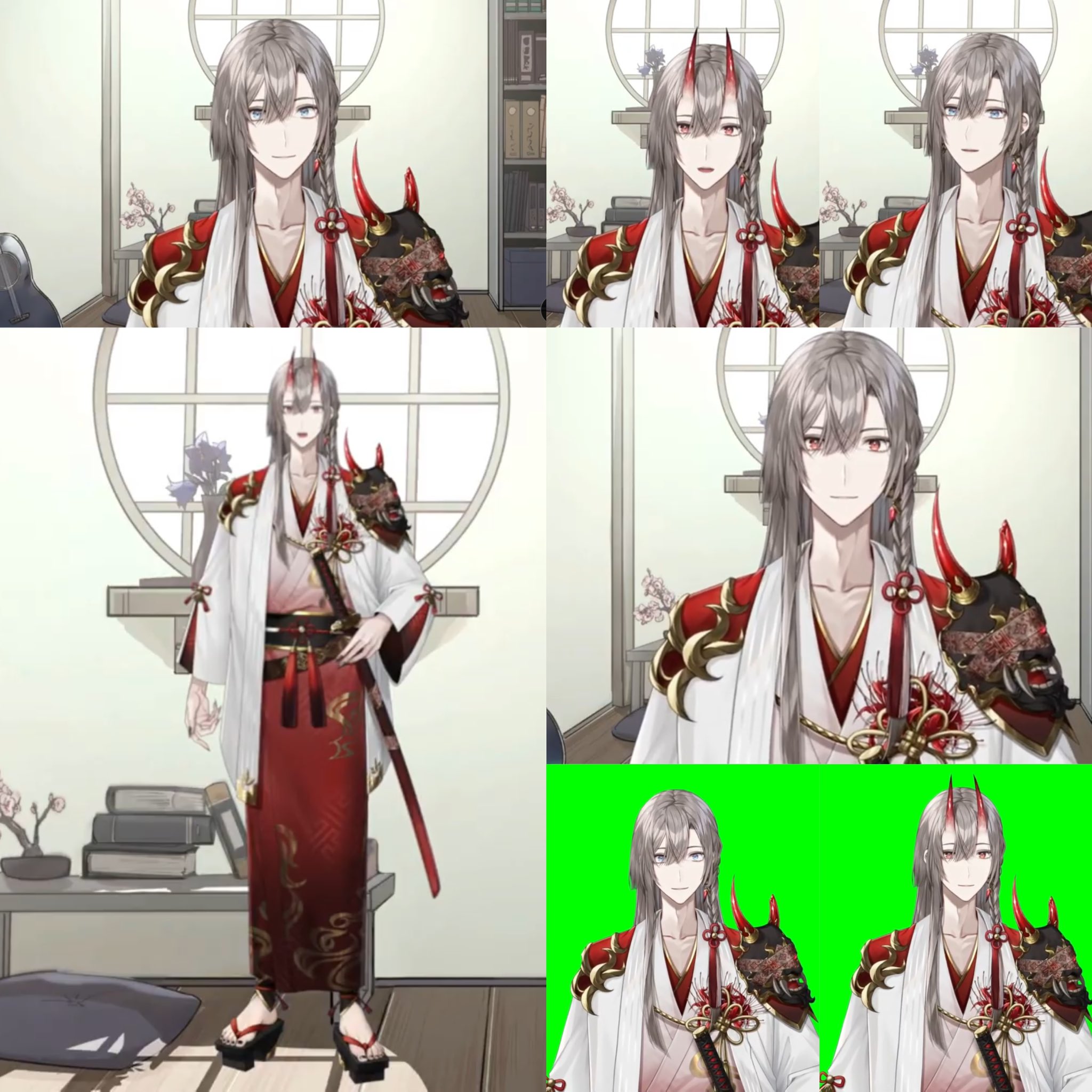 Amazon.co.jp: 甲斐田晴 鬼化 コスプレ衣装(ウィッグ 靴別売り
