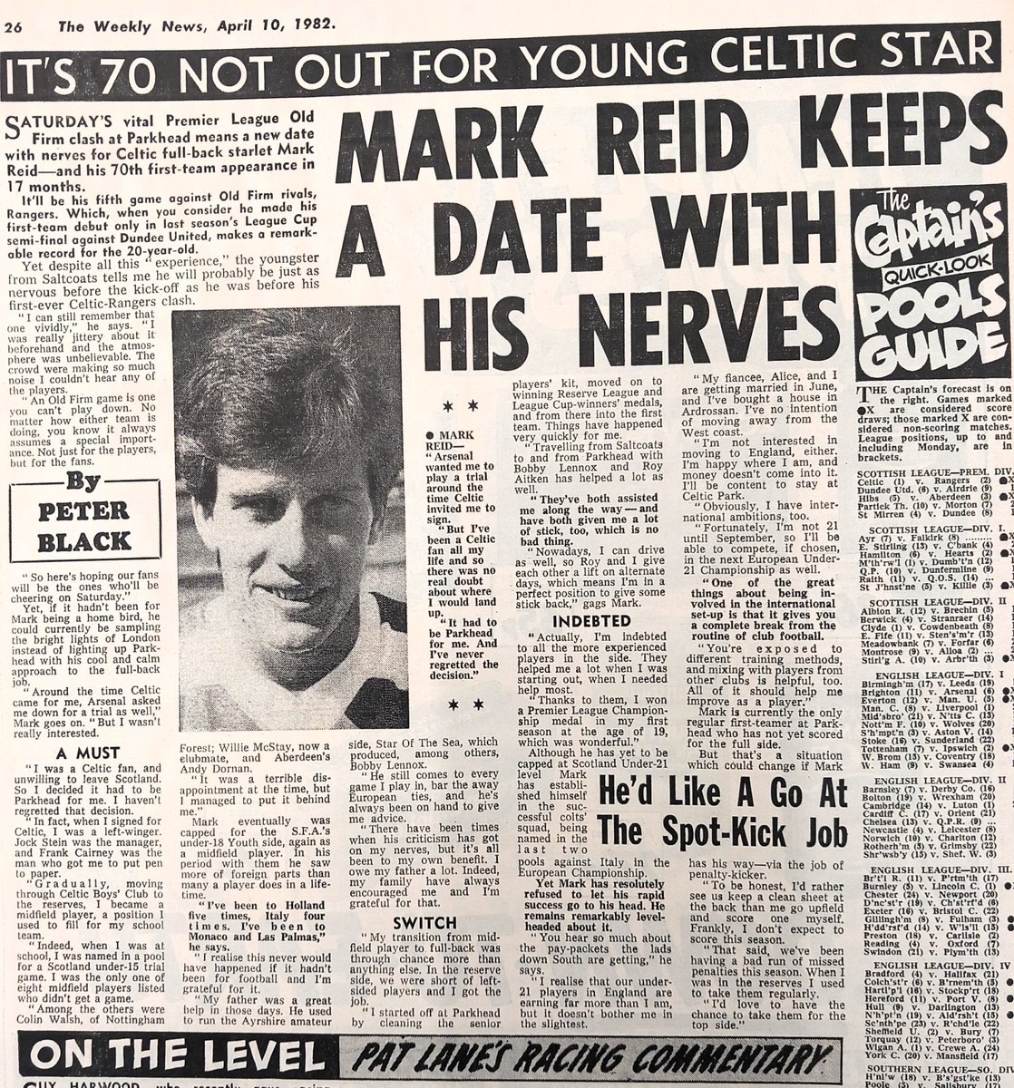 Mark Reid interview from 1982. Eventually Mark did get to take the penalties. <a href="/MarkReid61/">Mark</a> <a href="/GraemeReid1984/">Reidy</a>