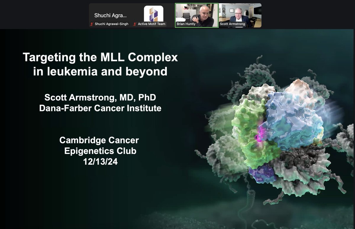 CambridgeCancerEpigeneticClub (@cancrepigenetic) on Twitter photo Fantastic end-of-year session on CCEC with Scott <a href="/Armstrong_dfci/">Scott Armstrong</a>. We're excited to continue in 2025 with an amazing lineup. Going forward, CCEC will be jointly hosted by Imperial College and Cambridge University. Looking forward to seeing you all in the upcoming sessions! Fantastic end-of-year session on CCEC with Scott <a href="/Armstrong_dfci/">Scott Armstrong</a>. We're excited to continue in 2025 with an amazing lineup. Going forward, CCEC will be jointly hosted by Imperial College and Cambridge University. Looking forward to seeing you all in the upcoming sessions!