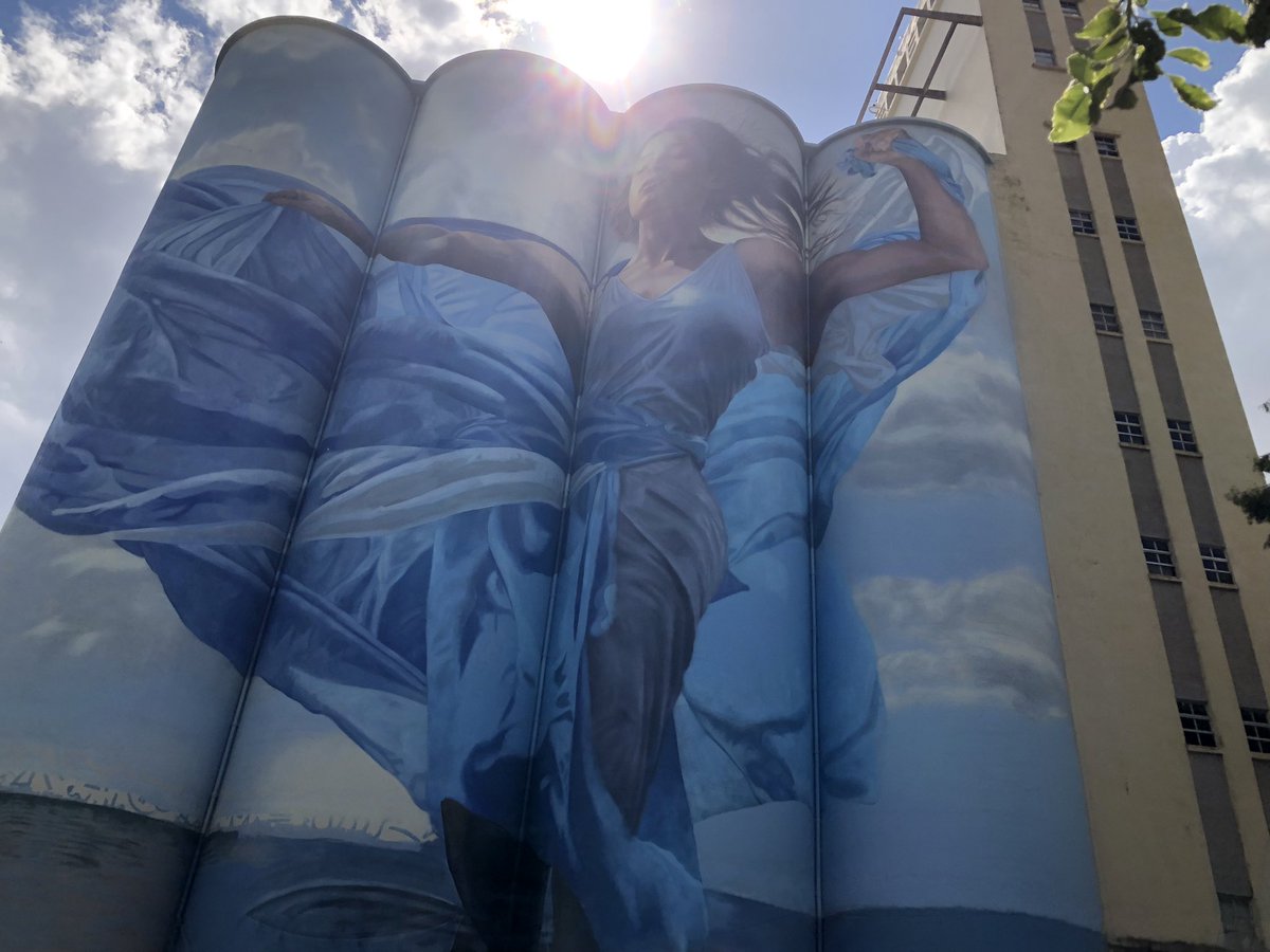 _charlycardozo's tweet photo. 🇦🇷 Va quedando el mural de @martinronmural en los Silos Davis #MuseoMacro @museocastagnino @MuniRosario @CulturaRosario https://t.co/SroFtAOcgO