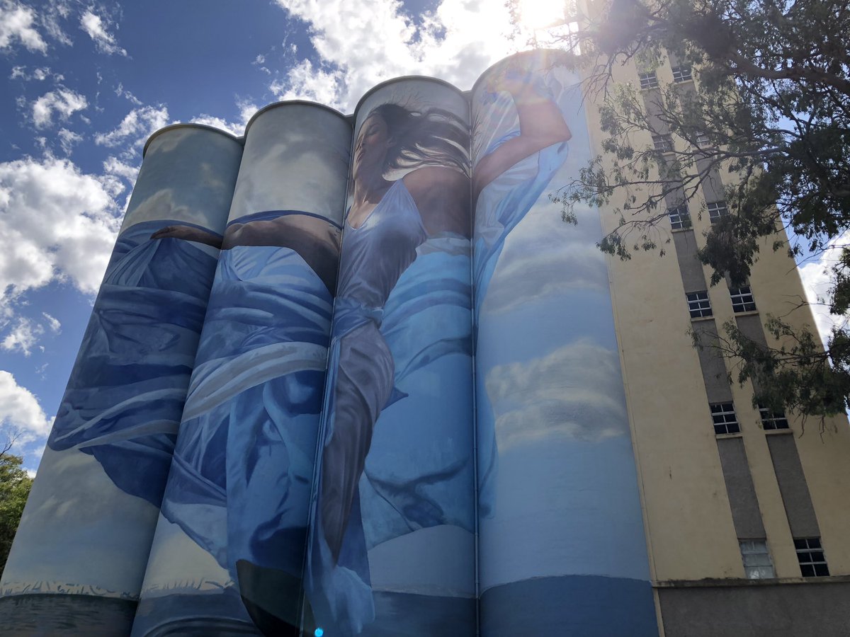 _charlycardozo's tweet photo. 🇦🇷 Va quedando el mural de @martinronmural en los Silos Davis #MuseoMacro @museocastagnino @MuniRosario @CulturaRosario https://t.co/SroFtAOcgO