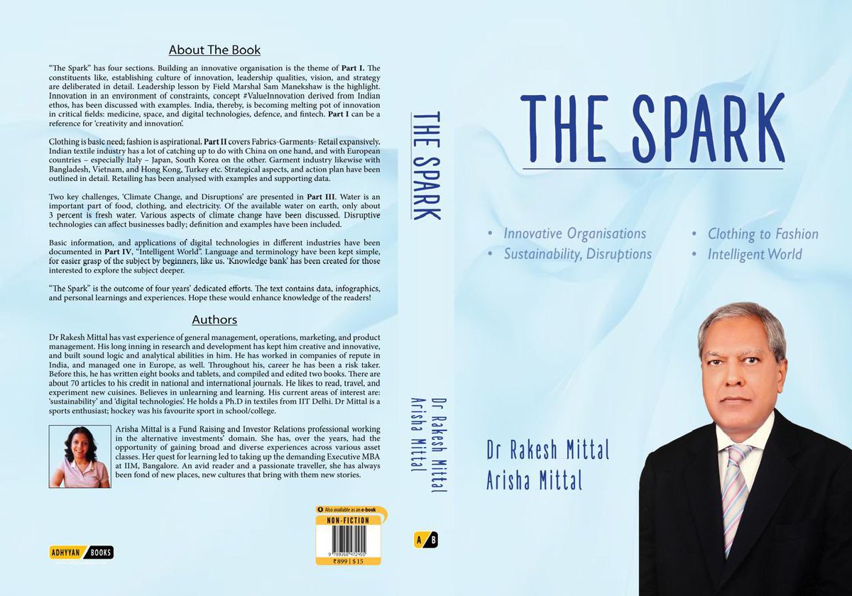 DrRakeshM's tweet photo. #TheSpark
A powerful #quote by Victoria Hugo, @wordpowerskills
Thanks for sharing Fiona.
#IntelligentWorld #Sustainability #disruptions @ClothingToFashion #InnovativeOrganisations #ValueInnovation #FrugalInnovations
#rm🌅📡🌿
Paperback Link
The Spark https://t.co/Jx2tWm9eWw https://t.co/hbVTpJN3tE
