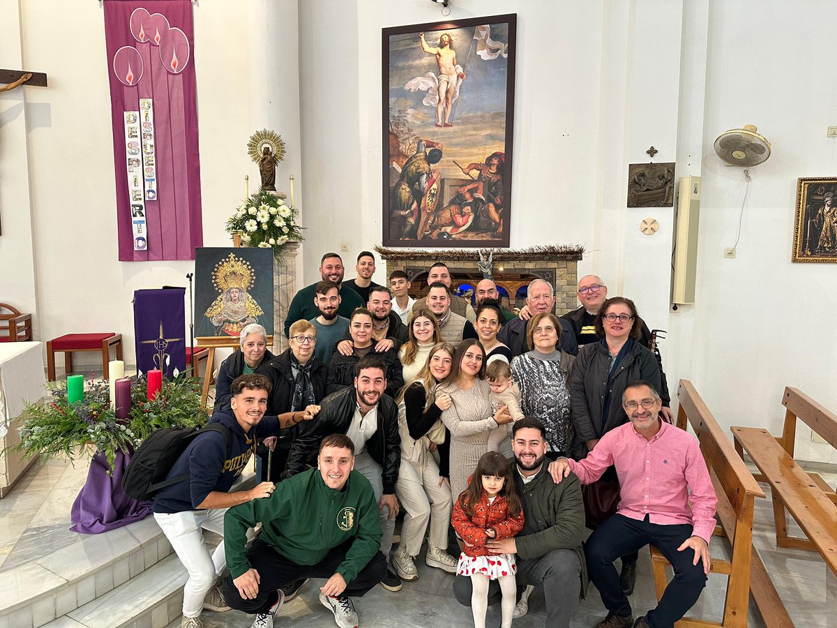 ✝️ Hoy una imagen de Nuestra Señora de la Esperanza y Refugio ha estado presente en la Celebración de la Eucaristía de la Parroquia Ntra. Sra. del Pilar.

#CofradíasMLG