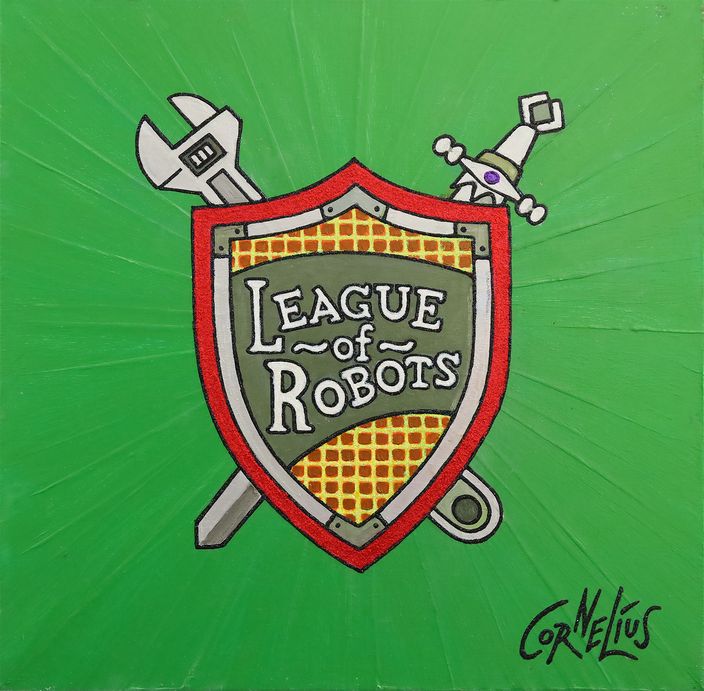 Globalpainter's tweet photo. #Futurama #leagueofrobots #bender #AI #painting #acrylic #glitter #oncanvas #Seinefarbenpraechtigkeit #Globalpainter #Cornelius https://t.co/QffMc3zbNh