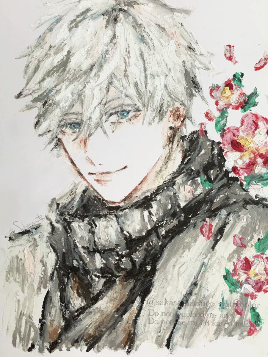 sub_matsuge's tweet photo. クレヨンで描いた五条先生
#呪術廻戦ファンアート https://t.co/wd1w6rzD7P