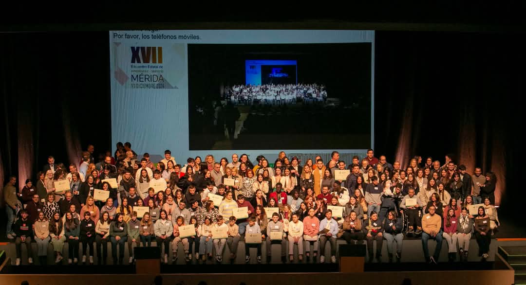 Gracias a alumnado, profesorado, familias, entidades sociales y entidades patrocinadoras que lo hacen posible. Ayuntamiento de Mérida Ministerio de Educación, Formación Profesional y Deportes EDUCO y la Red Española de Aprendizaje-Servicio.