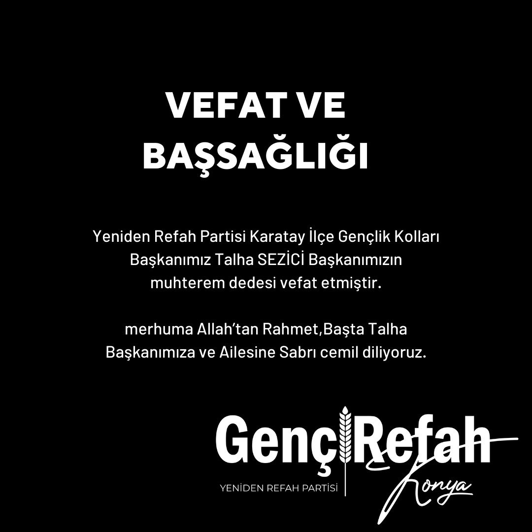 VEFAT VE BAŞSAĞLIĞI
