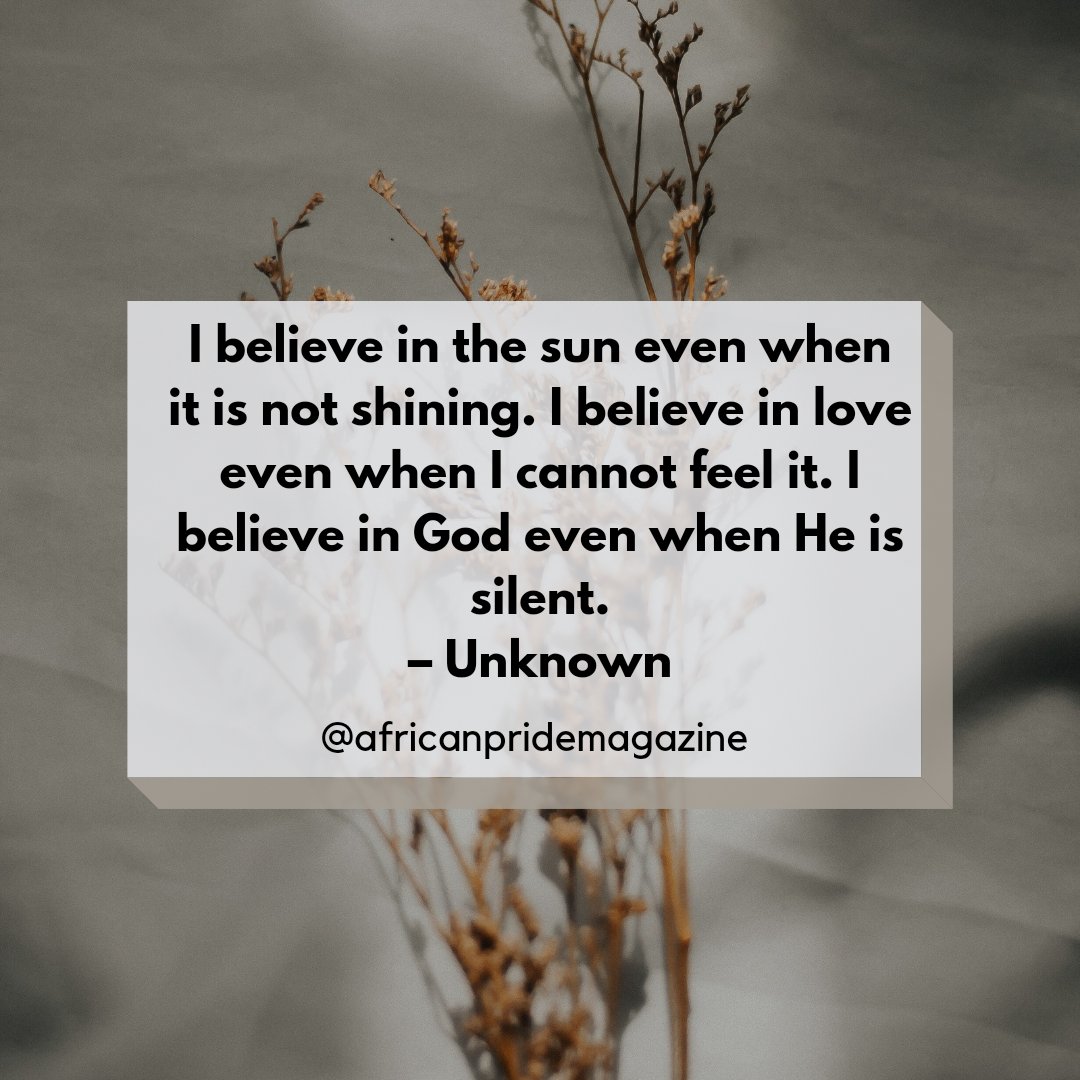 africanpridemag's tweet photo. Happy Sunday! 

Put your trust in Go... https://t.co/vo1IHprZzy
#Africanpride #Africanpridemagazine #AfricanPridemagazinefan #Africanprideradio #AfricanPrideTV #beinspired https://t.co/RWyoo4PuS7