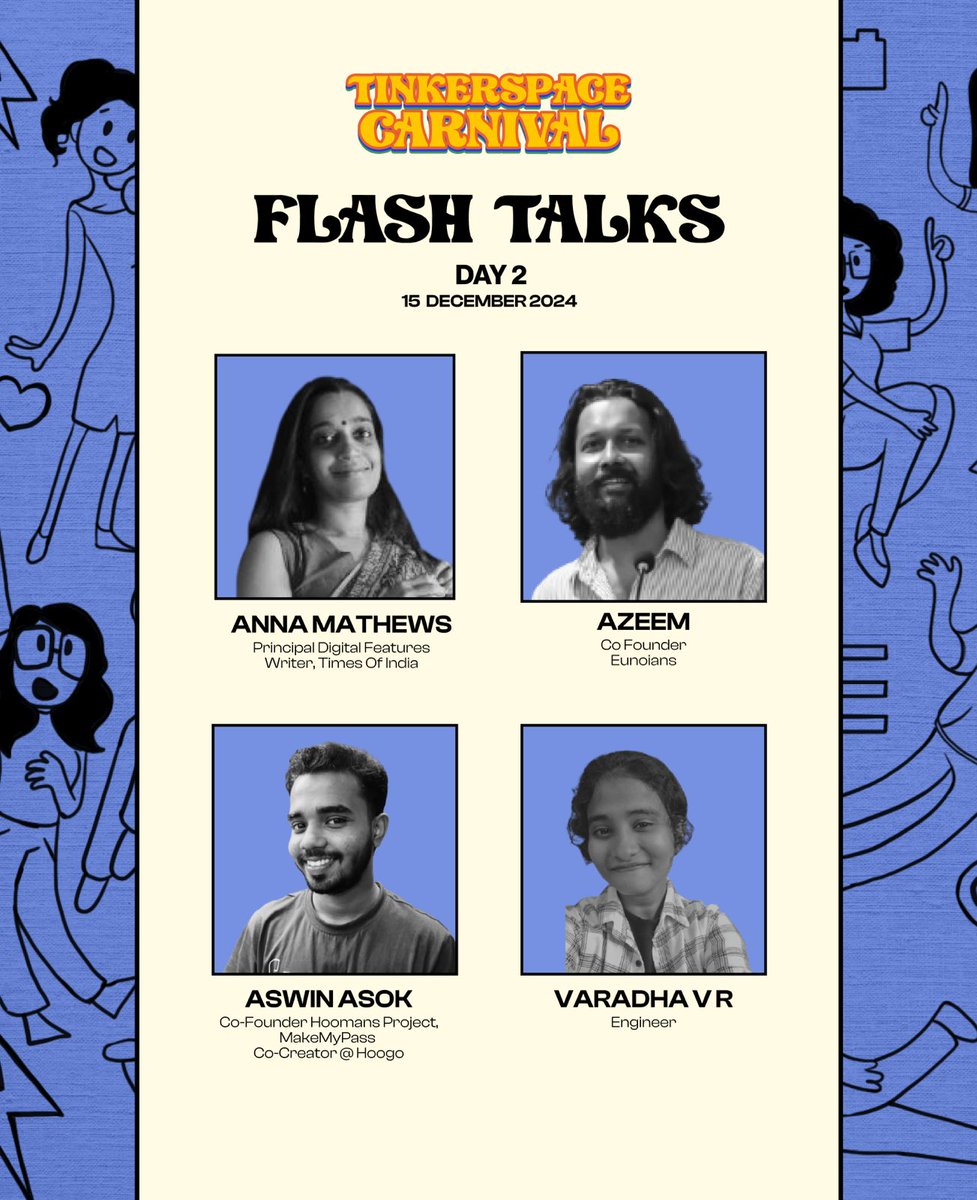TinkerSpaceHQ's tweet image. ⚡ Flash Talks are here to spark your curiosity! 🚀

Join us at TinkerSpace Carnival for quick, impactful sessions packed with ideas, inspiration, and innovation. 💡✨️

#SpaceCarnival #Flashtalks #idea #inspiration #Anniversary #celebration #fun #techculture #thoughts