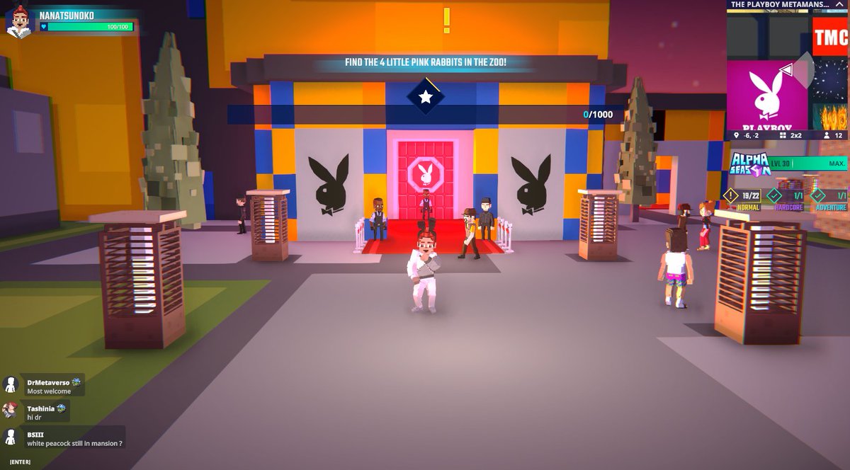 Chillin' by the <a href="/Playboy/">Playboy</a>'s bunny fountain in Metamansion in <a href="/TheSandboxGame/">The Sandbox</a>. Living the luxe life—virtually! 🐰💎 register-landings.sandbox.game/alphaseason4-s… #TheSandbox #AlphaSeason4 #AS4SocialChallenge