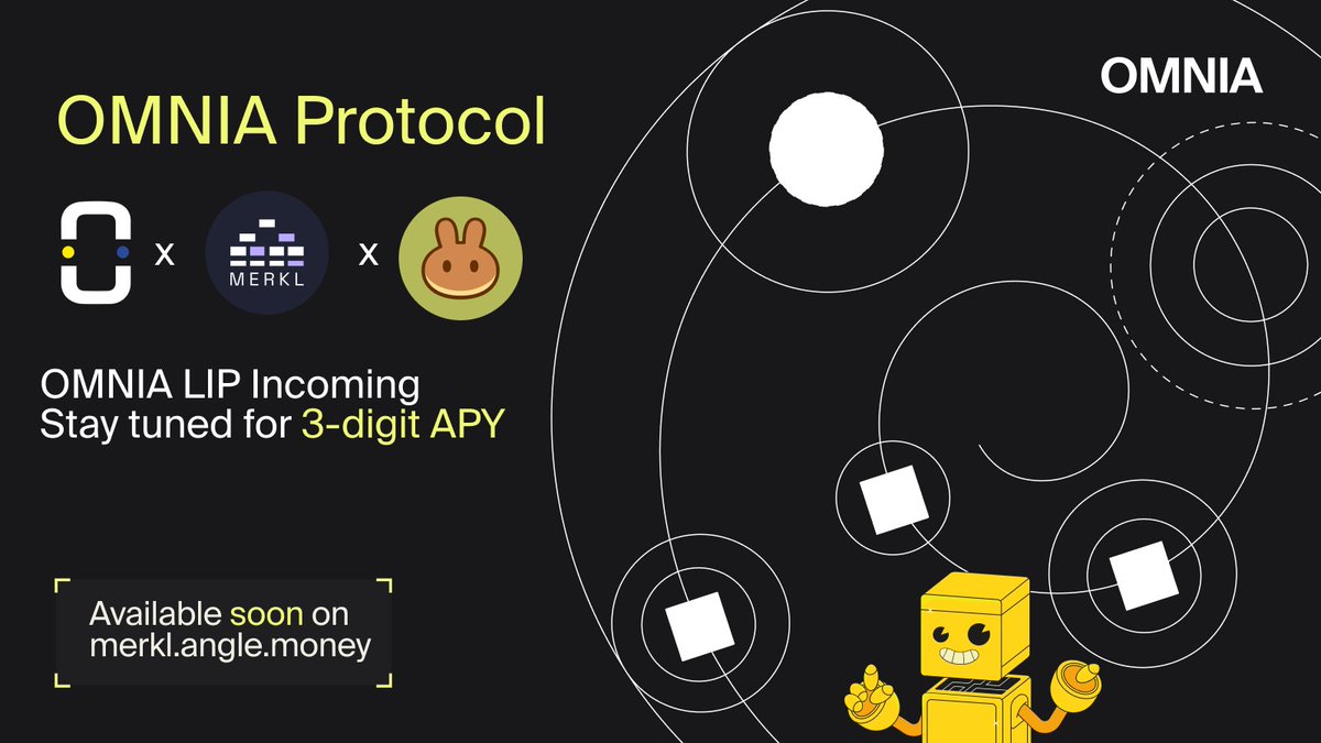 omnia_protocol's tweet photo. 🚀 A new Liquidity Incentive Program (LIP) is coming soon, with 3-digit APY, in partnership with @merkl_xyz and @PancakeSwap 
💥 Unlock incredible rewards by providing liquidity and boost your earnings with this game-changing opportunity. Don’t miss out! 💰 
Stay tuned 👀
#DeFi https://t.co/gSGPIyXdH4