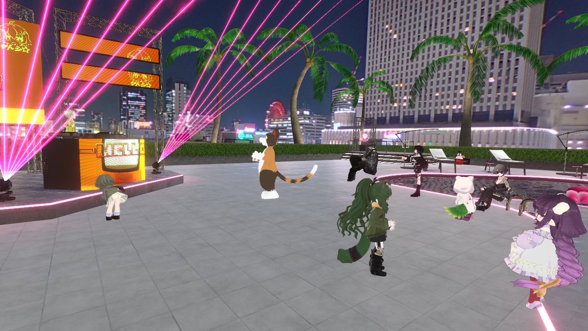 3Marco_VRChat's tweet photo. V-Mellowお疲れ様でした!改めて和モノやレアグルーヴっていいなぁという気持ちにさせられた回でした。自分は2番手の出番だったので最後はMazznさんが最後きれいにしめてくれるだろうと思い好き勝手にやりましたよー。全員ナイスDJ!またよろしくお願いいたします!#VMellow #Ch_Square #VRChat https://t.co/MnNBAsSGW3