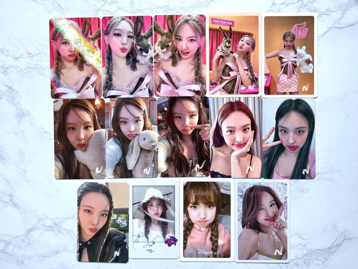 ˚⊱ naby’s collection update 2024  ⊰˚

here’s my nayeon collection update this year and tbh I did not expect that I do have a lot of her photocards?! I’m so happy with my collection so far. 🥹🩵