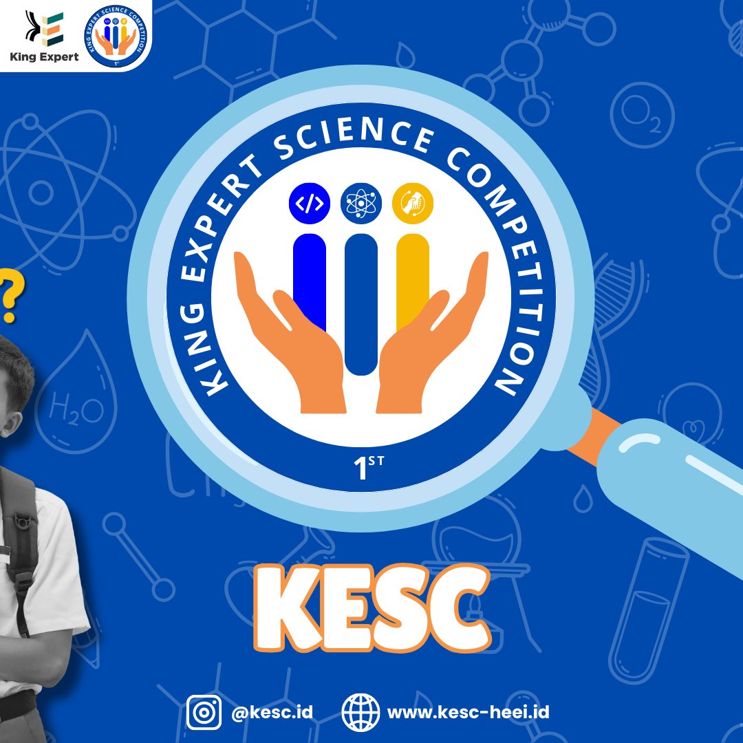 Kesc_id's tweet photo. ✨ 𝐊𝐢𝐧𝐠 𝐄𝐱𝐩𝐞𝐫𝐭 𝐒𝐜𝐢𝐞𝐧𝐜𝐞 𝐂𝐨𝐦𝐩𝐞𝐭𝐢𝐭𝐢𝐨𝐧  ✨

Kompetisi sains online tingkat nasional untuk siswa SD, SMP, dan SMA! 🧬💡

📞 Info: WhatsApp 0851-8321-3414 | Email: contact@kingexpert.id

#KESC2025 #KingExpertCompetition #BeTheExpert #Competition https://t.co/blwbAsfTOW