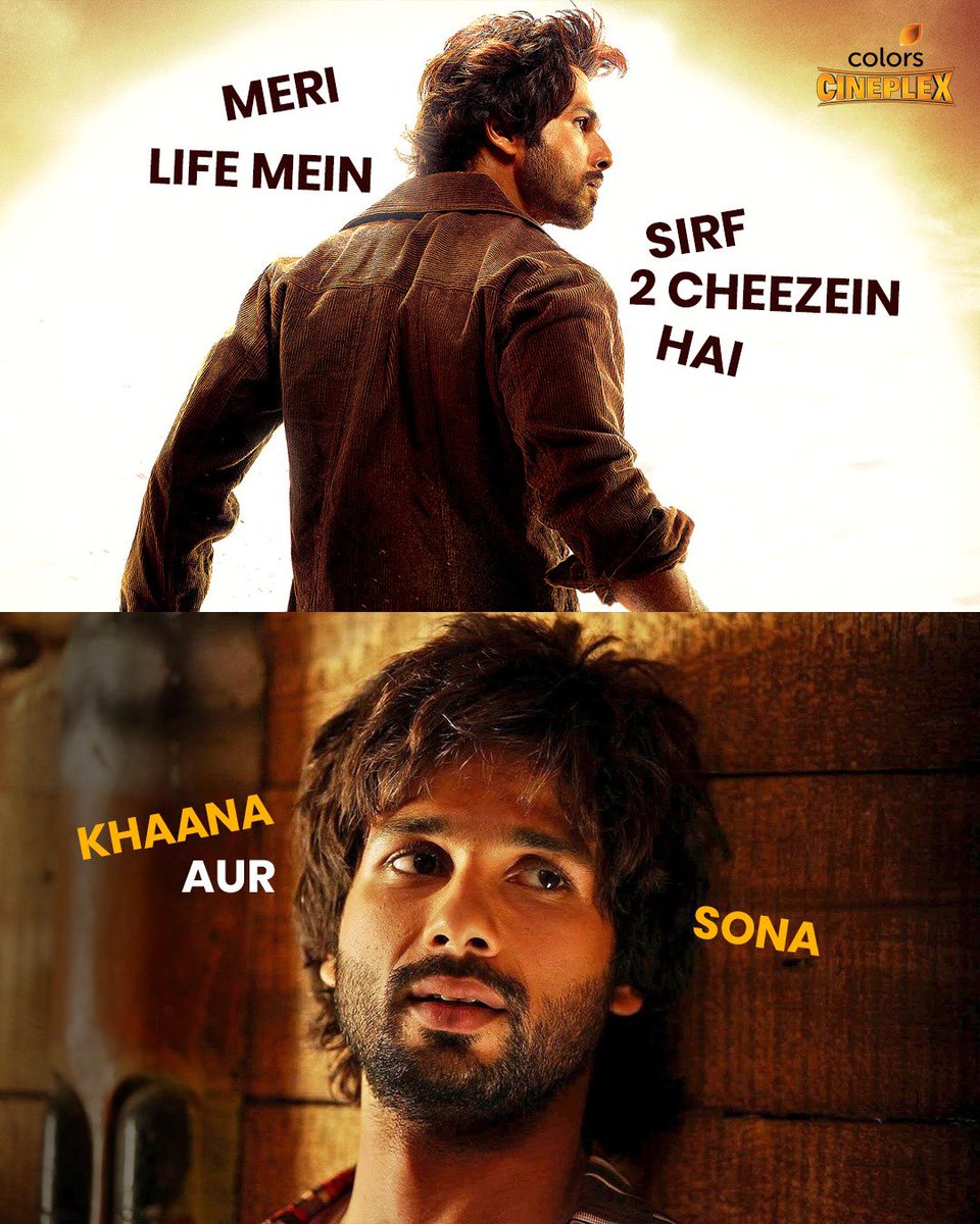 Colors_Cineplex's tweet photo. Let it be made clear 🙂

@shahidkapoor #ShahidKapoor 

#RRajkumar #TwoThings #Life #Sarcasm #Funny #BollywoodMovie #ColorsCineplex https://t.co/CY9wM48cf8