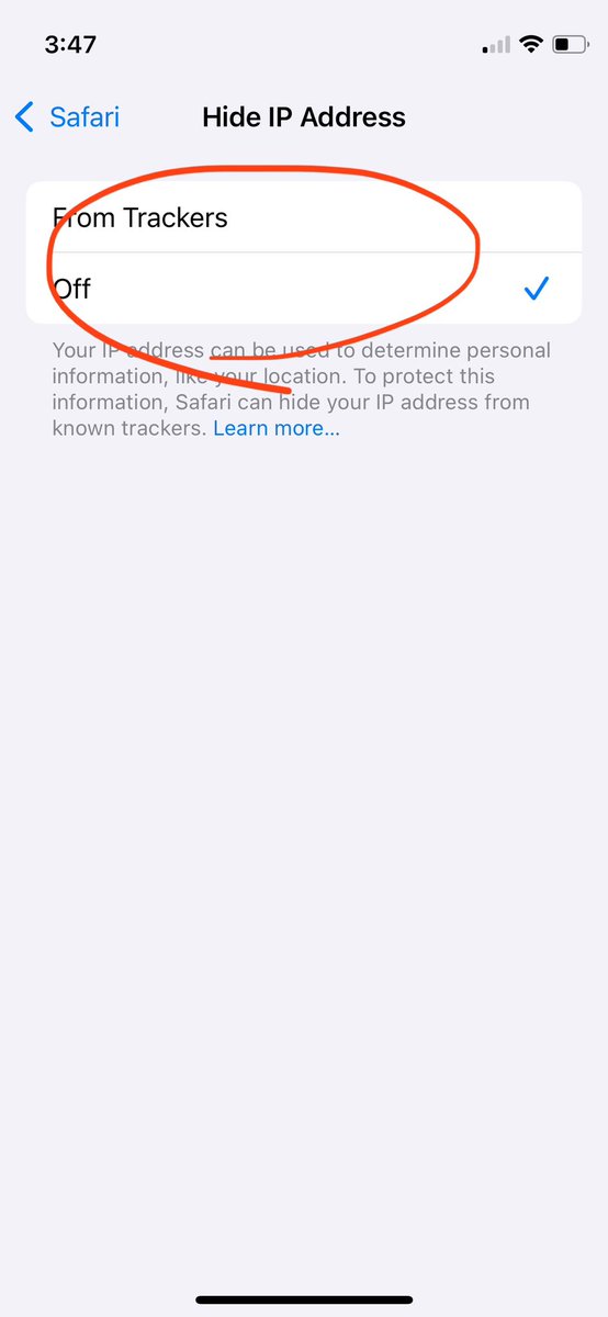 I have no idea why these have to be independent toggles and it was driving me insane troubleshooting Safari and blaming lag on my Pi-hole.

IP tracking managed through iCloud settings, specific Safari settings as well as WiFi settings.