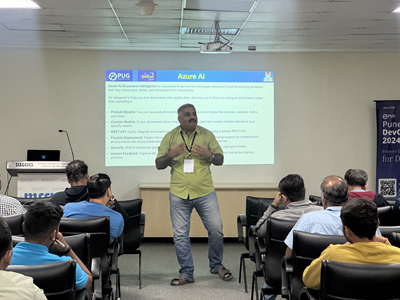 maheshdotnet's tweet image. Had an exciting and wonderful session on Azure AI Document Intelligence at Pune DevCon 2024 Organized by Pune Users Group on 14-Dec-2024.
#MVPBuzz #mvpbuzz #azure #azureai #ai