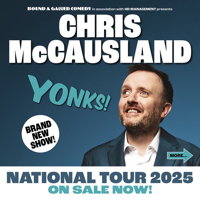 bound_andgagged's tweet image. Want more #ChrisMcCausland in your life?!
Book tickets to his epic UK tour, Yonks! On sale now.
Check out the dates here: boundandgaggedcomedy.com/bandg-tour-yon…
#StrictlyComeDancing #StrictlyFinal