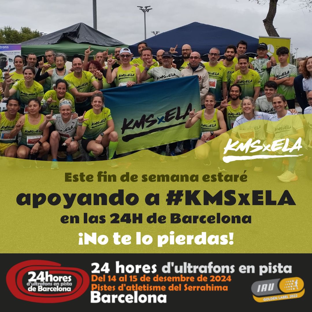 KMSxELA (@kmsxela) on Twitter photo Recuerda que pese a que no estés en las <a href="/24h_bcn/">24 hores barcelona</a> de forma física, puedes convertir tus kms de este fin de semana, con la conversión que quieras:
migranodearena.org/reto/-kmsxela-…
Ayúdanos a convertir estos Kilómetros con tus donaciones. Por pequeñas que sean, son de GRAN AYUDA. Recuerda que pese a que no estés en las <a href="/24h_bcn/">24 hores barcelona</a> de forma física, puedes convertir tus kms de este fin de semana, con la conversión que quieras:
migranodearena.org/reto/-kmsxela-…
Ayúdanos a convertir estos Kilómetros con tus donaciones. Por pequeñas que sean, son de GRAN AYUDA.