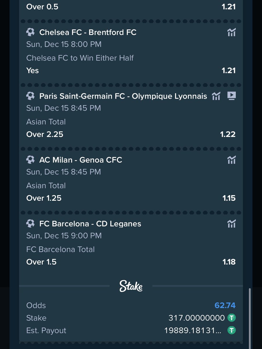 Mrbankstips's tweet photo. Sunday Stake Tips 

63 odds https://t.co/LcwXNBkk6U

128 odds https://t.co/z63EADuVwv

208 odds https://t.co/RoZmMgFRrr

Register an account on stake https://t.co/zNIDVi9VVx

Use Promo code banks for weekly airdrops and bonuses 

Dm https://t.co/ImeKoLS9kq for bet deposit enquiries ✅

Join https://t.co/onNA2IpWas

You can also fund your stake account with Naira, log on to your account and select deposits then local currency for that.

 Bet responsibly 🔞🔞