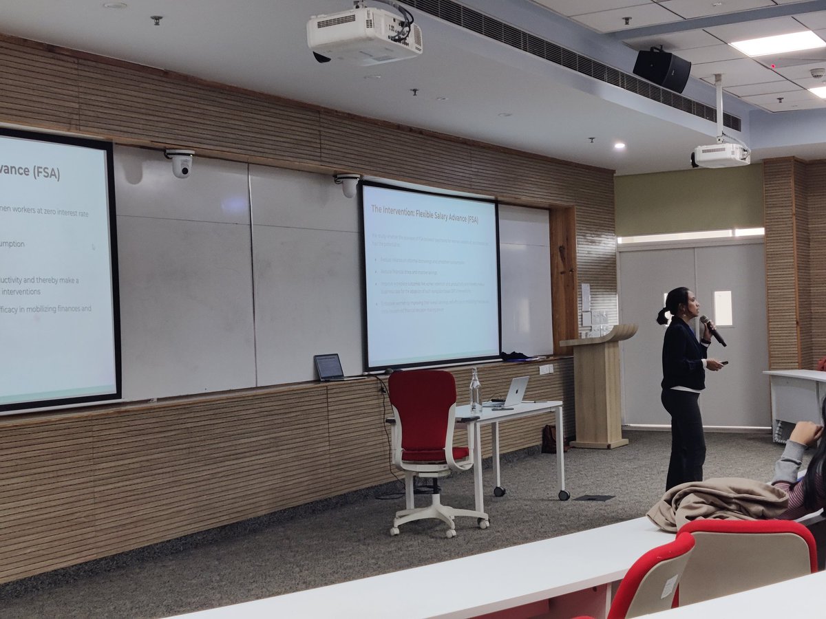 Anirudh Tagat (@inhouseconomist) on Twitter photo In the session on gender and labor market outcomes, <a href="/DhanarajSowmya/">Sowmya Dhanaraj</a> from <a href="/GoodBusinessLab/">GoodBusinessLab</a> is discussing the benefits of providing flexible salary withdrawals for women in the manufacturing sector In the session on gender and labor market outcomes, <a href="/DhanarajSowmya/">Sowmya Dhanaraj</a> from <a href="/GoodBusinessLab/">GoodBusinessLab</a> is discussing the benefits of providing flexible salary withdrawals for women in the manufacturing sector
