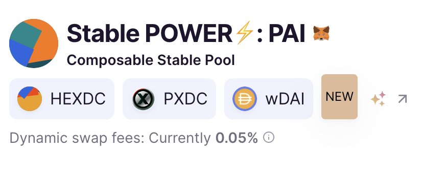 POWERCITYio's tweet photo. NEW ⚡ Stable POWER Pool⚡ is LIVE - Earn LP fees &amp; Stake LP Tokens for more Yield on 2PHUX 🤑 

Deposit LP on PHUX here:
https://t.co/8CzW7udaR6…

Stake LP tokens on 2PHUX here:
https://t.co/luQwMEQbn7 https://t.co/pDcq3UMc50