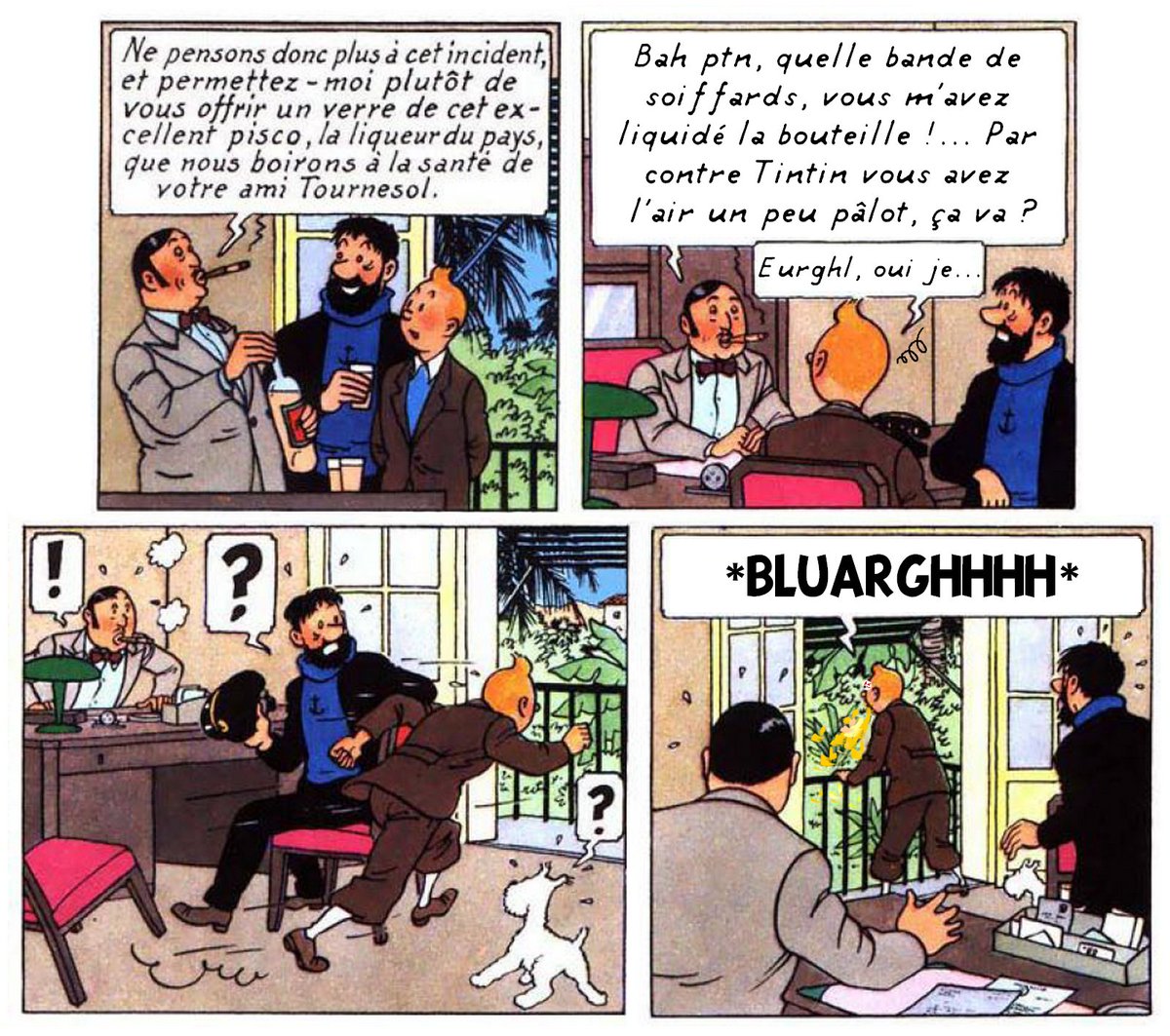 Debilotnik's tweet image. Et oui, le pisco
#parodietintin #neurchibald