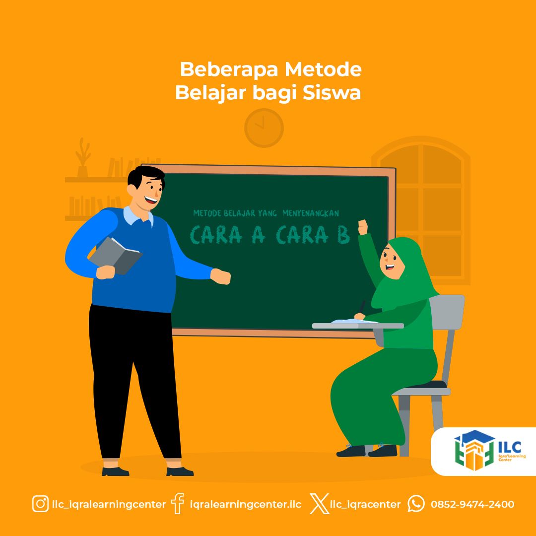 ilc_iqracenter's tweet image. Melakukan pengajaran kepada siswa-siswi didik sudah seharusnya dilakukan dengan serius. Maka itulah, dalam dunia pendidikan dikenal beberapa metode belajar.
Ada 5 metode belajar yang perlu rekan-rekan ILC ketahui, berikut diantaranya! #metodebelajar #learningmethod