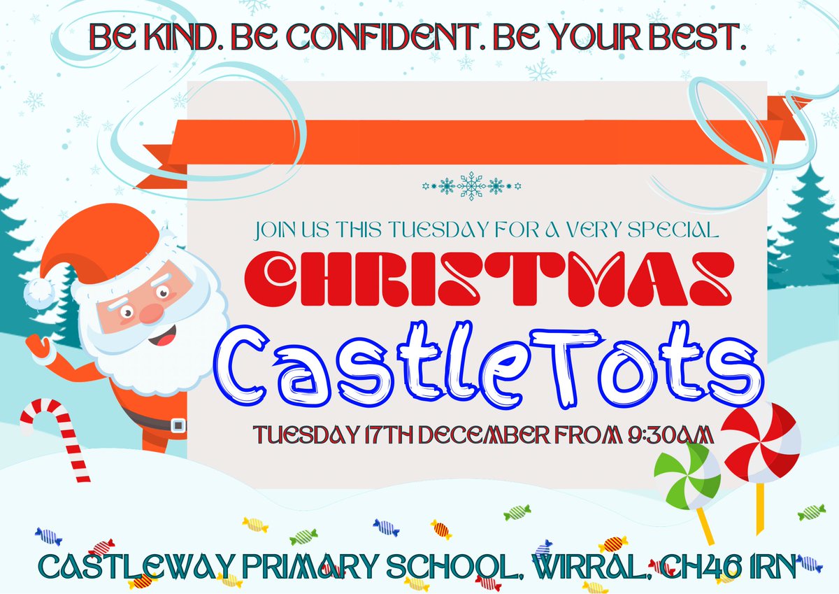 WeAreCastleway's tweet photo. It’s our last #CastleTots session of the year on Tuesday and we’re being joined by Father Christmas himself! You’re all welcome to join us at Castleway with your little one from 9:30am on Tuesday morning. #WeAreFeelingFestive #WeAreCastleway https://t.co/SUjSTrHpfm