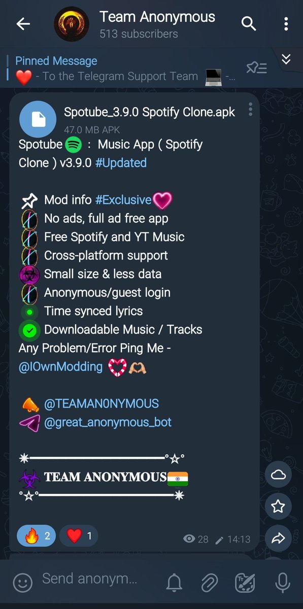 ar9it's tweet photo. Spotify working Mod Uploaded on my Telegram Channel Join Fast
Download Now :- https://t.co/Q2MoI2pyp4
#SpotifyWrapped #SpotifyWrapped2024 #Spotifyまとめ #SpotifyWrappedLiveTH2024 #Spotify #spotifymod
@Spotify @spotifyindia https://t.co/BHBsyHWQXD