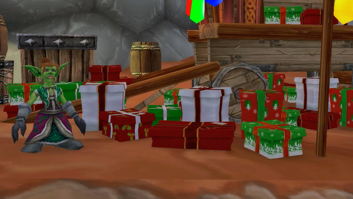 Wowhead's tweet photo. Winter Veil is now live on Cataclysm Classic! The Feast of Winter Veil will run from December 15th until January 2nd. From December 25th you can open presents found under the tree in Ironforge and Orgrimmar.

#warcraft #CataClassic

https://t.co/QQN365vnPJ https://t.co/JtkMTZrYdP