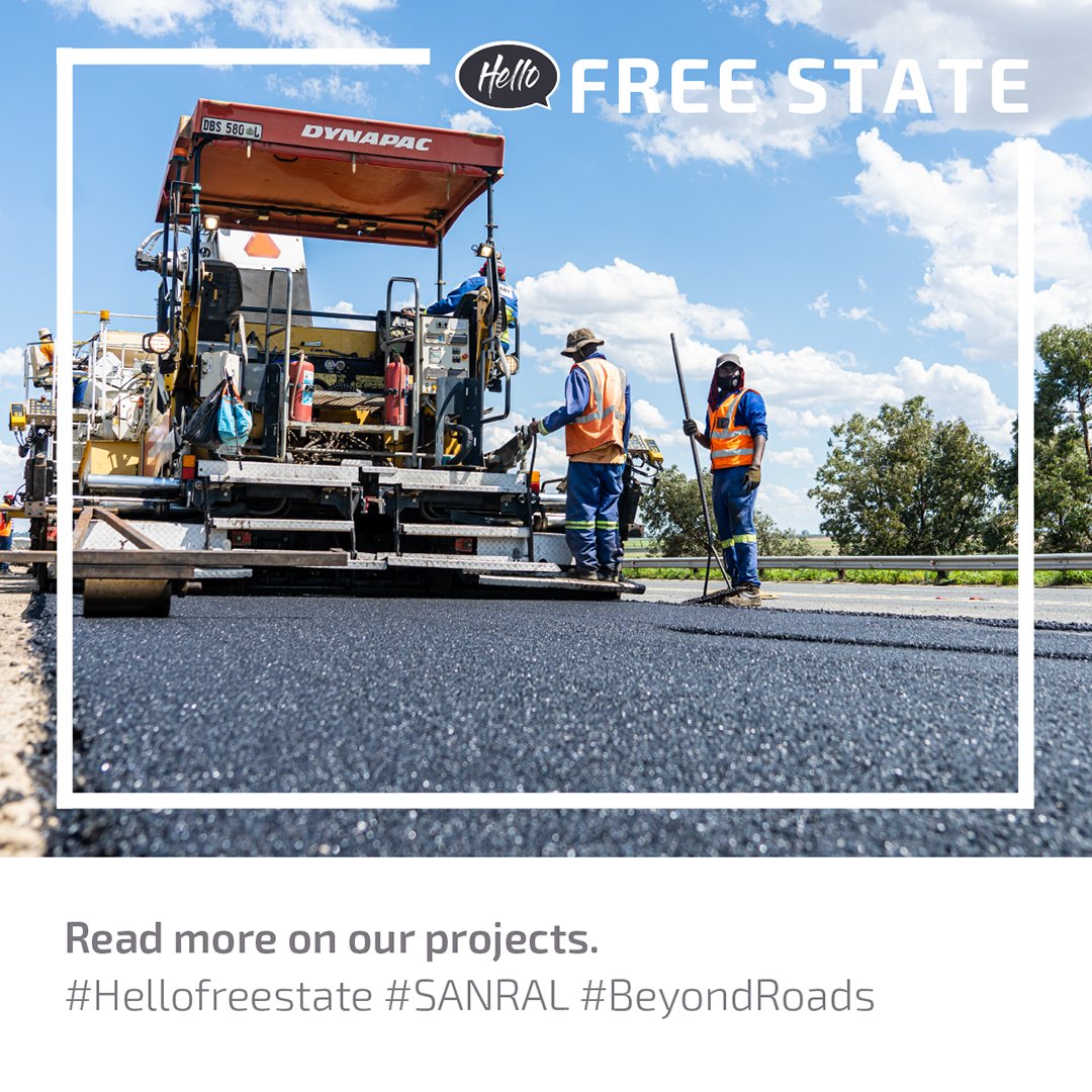 SANRAL_za's tweet photo. There are currently three emergency routine road maintenance projects in the Free State.
Find out more on these project details and which districts municipalities they are in in our latest issue https://t.co/hxTKiABmqV
#SANRAL
#HelloFreeState https://t.co/hmSKA8wcDa