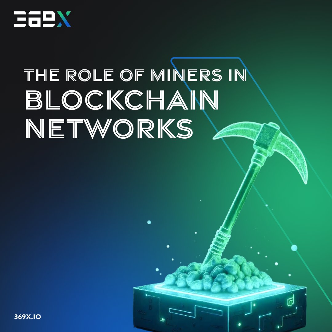 369X_io's tweet photo. In blockchain networks, miners play a critical role in keeping everything secure and running smoothly!
Miners keep the blockchain decentralised and secure! ๐
Follow us to learn more about blockchain.
#369x #Blockchain #CryptoMiners #Decentralisation #BlockchainSecurity #FinTech https://t.co/lXxdX9GTr3